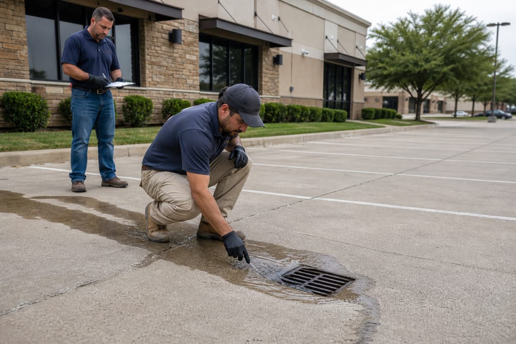 Drainage check photo